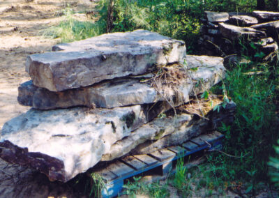 Mossy Stone Slabs For Steps